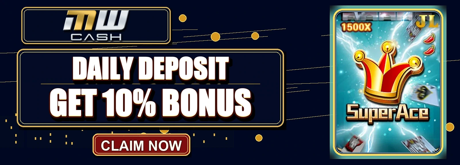 E-Games Daily Cash-in 10% Free